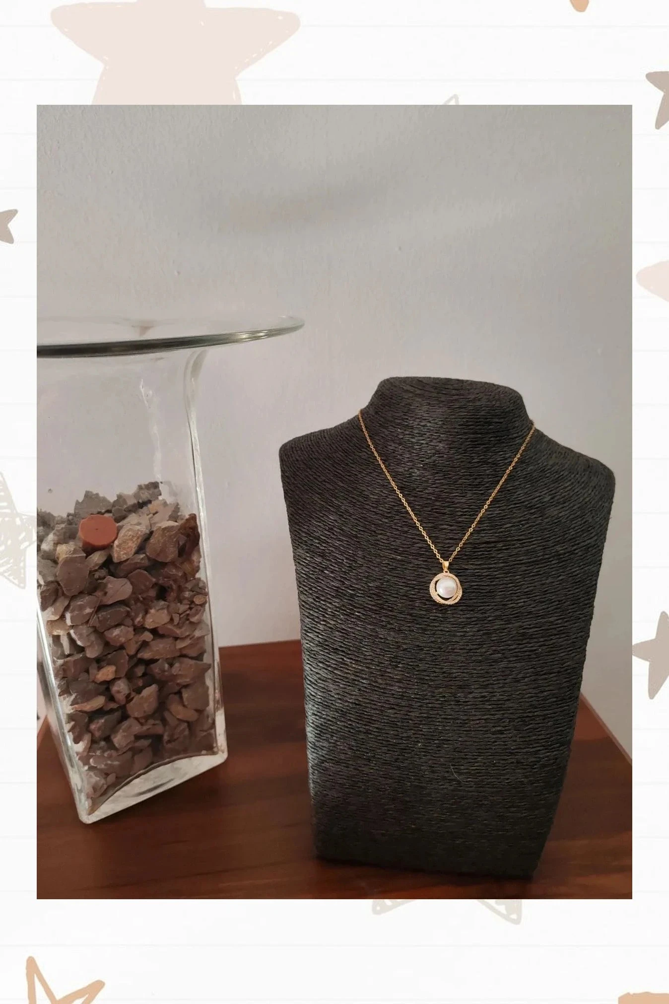 Collar elegante con colgante de perla – photo 2
